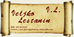 Veljko Leštanin vizit kartica